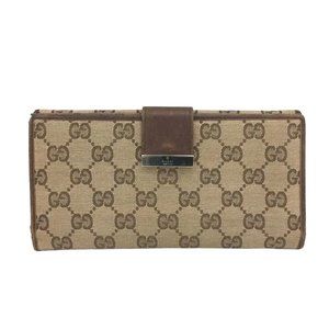 Gucci Continental Wallet GG Canvas Brown 01010-0080